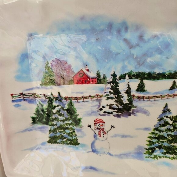 The Farmhous Melamine Rectangle Serving Platter by Rachel Ashwell 19 X 7.75 in - Picture 5 of 7